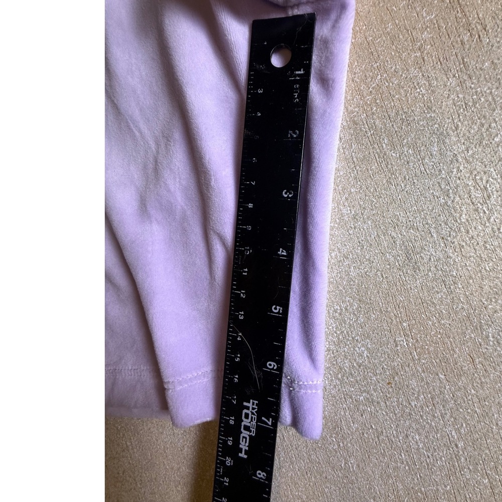 Juicy Couture Velour Crown Logo Bike Shorts Lavender Purple Womens XXL-970 - Picture 6 of 7